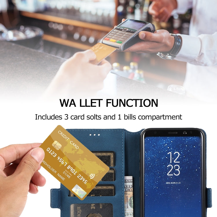 For Samsung Galaxy S8 Plus Retro Magnetic Closing Clasp Horizontal Flip Leather Case with Holder & Card Slots & Photo Frame & Wallet