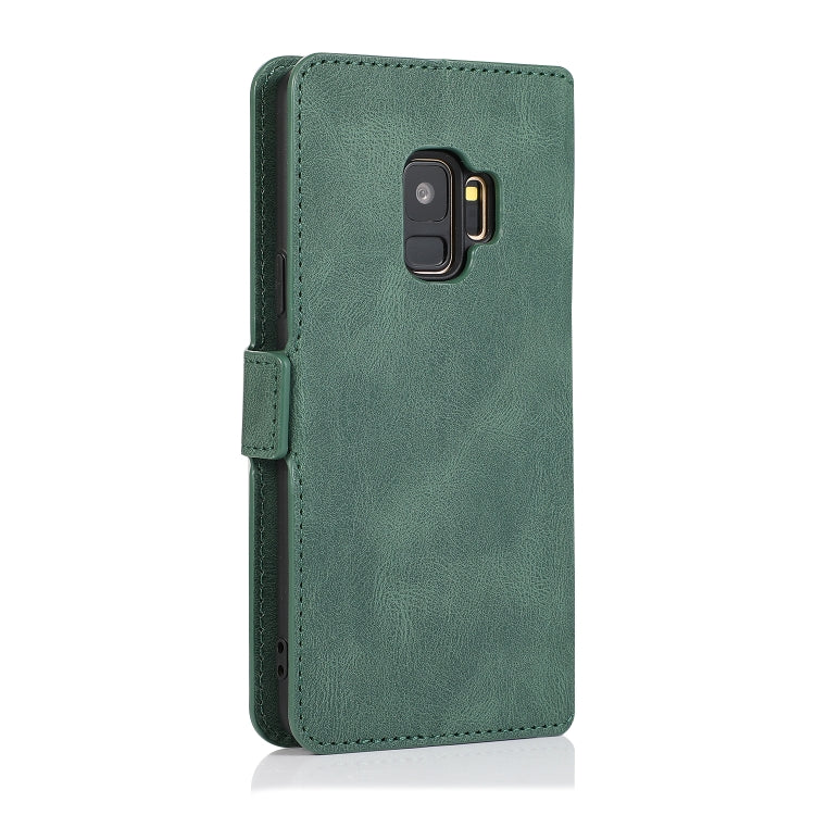 For Samsung Galaxy S9 Retro Magnetic Closing Clasp Horizontal Flip Leather Case with Holder & Card Slots & Photo Frame & Wallet