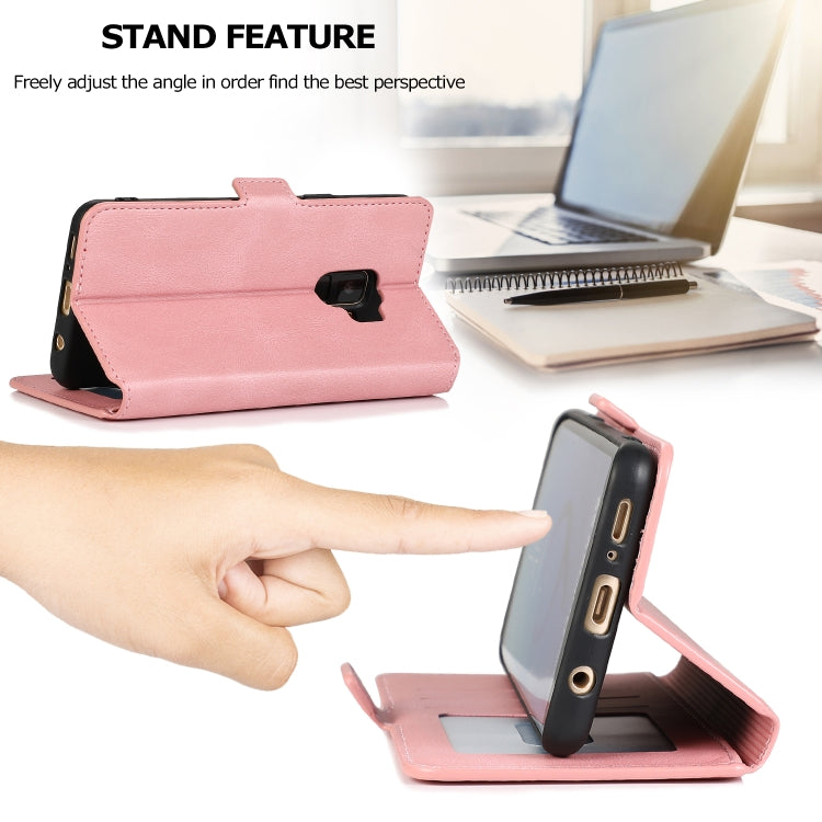For Samsung Galaxy S9 Retro Magnetic Closing Clasp Horizontal Flip Leather Case with Holder & Card Slots & Photo Frame & Wallet