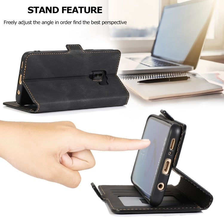 For Samsung Galaxy S9 Retro Magnetic Closing Clasp Horizontal Flip Leather Case with Holder & Card Slots & Photo Frame & Wallet