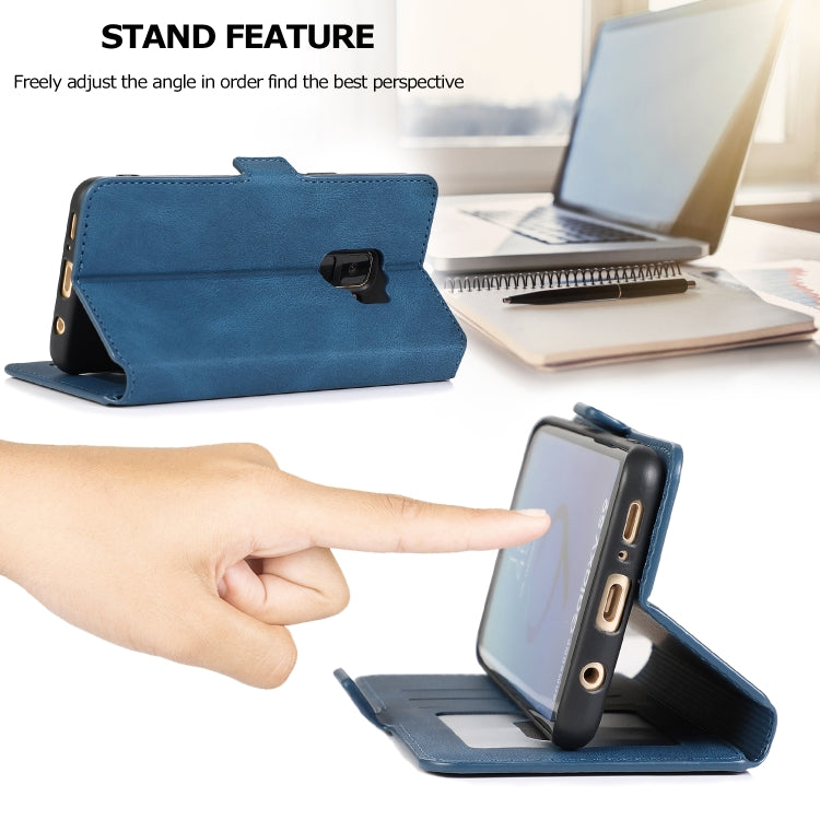 For Samsung Galaxy S9 Retro Magnetic Closing Clasp Horizontal Flip Leather Case with Holder & Card Slots & Photo Frame & Wallet