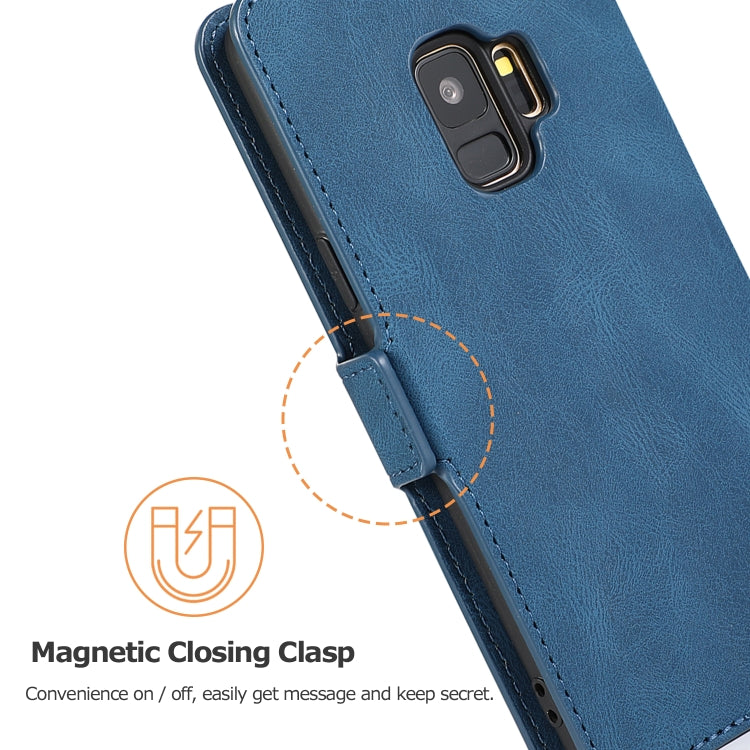 For Samsung Galaxy S9 Retro Magnetic Closing Clasp Horizontal Flip Leather Case with Holder & Card Slots & Photo Frame & Wallet