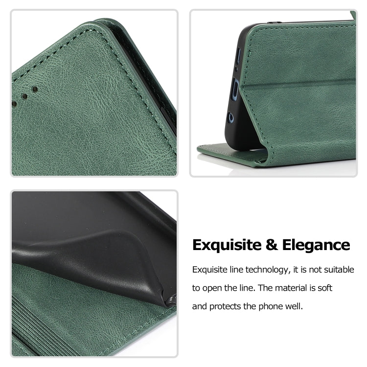 For Samsung Galaxy S9 Plus Retro Magnetic Closing Clasp Horizontal Flip Leather Case with Holder & Card Slots & Photo Frame & Wallet