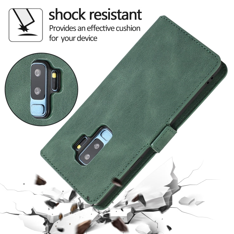 For Samsung Galaxy S9 Plus Retro Magnetic Closing Clasp Horizontal Flip Leather Case with Holder & Card Slots & Photo Frame & Wallet
