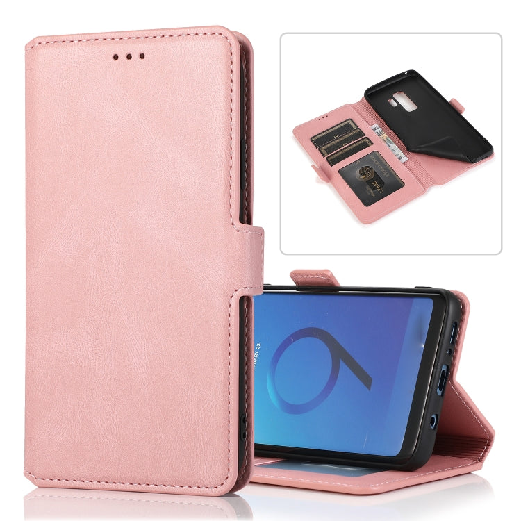 For Samsung Galaxy S9 Plus Retro Magnetic Closing Clasp Horizontal Flip Leather Case with Holder & Card Slots & Photo Frame & Wallet