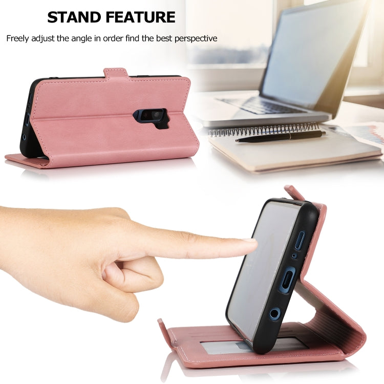 For Samsung Galaxy S9 Plus Retro Magnetic Closing Clasp Horizontal Flip Leather Case with Holder & Card Slots & Photo Frame & Wallet