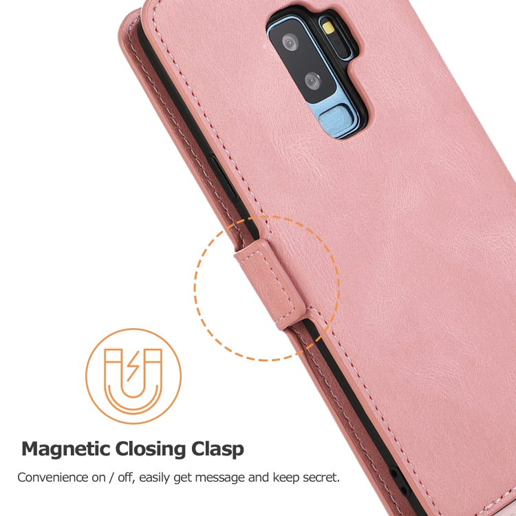 For Samsung Galaxy S9 Plus Retro Magnetic Closing Clasp Horizontal Flip Leather Case with Holder & Card Slots & Photo Frame & Wallet