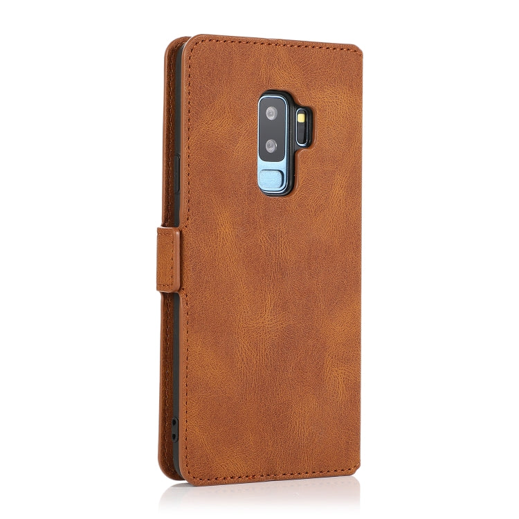 For Samsung Galaxy S9 Plus Retro Magnetic Closing Clasp Horizontal Flip Leather Case with Holder & Card Slots & Photo Frame & Wallet
