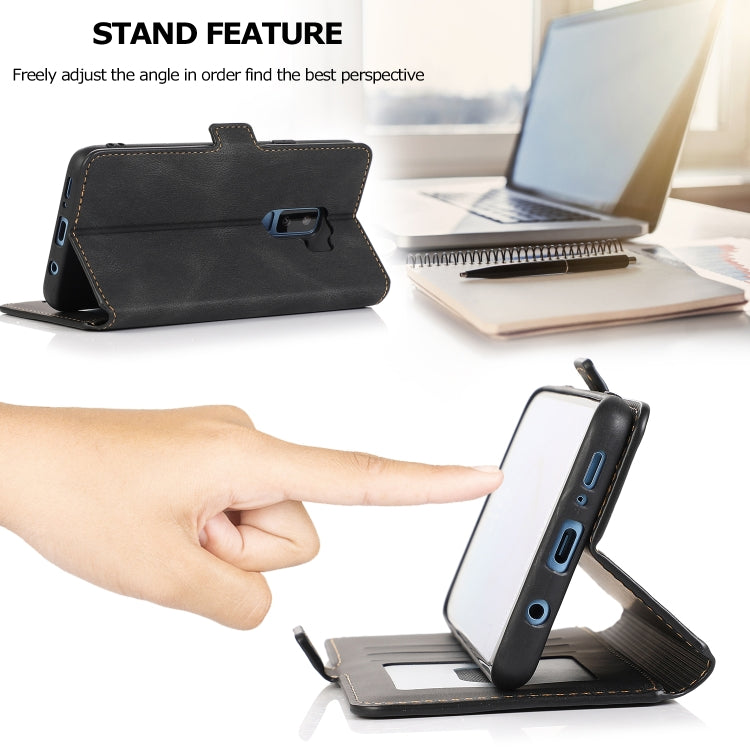 For Samsung Galaxy S9 Plus Retro Magnetic Closing Clasp Horizontal Flip Leather Case with Holder & Card Slots & Photo Frame & Wallet
