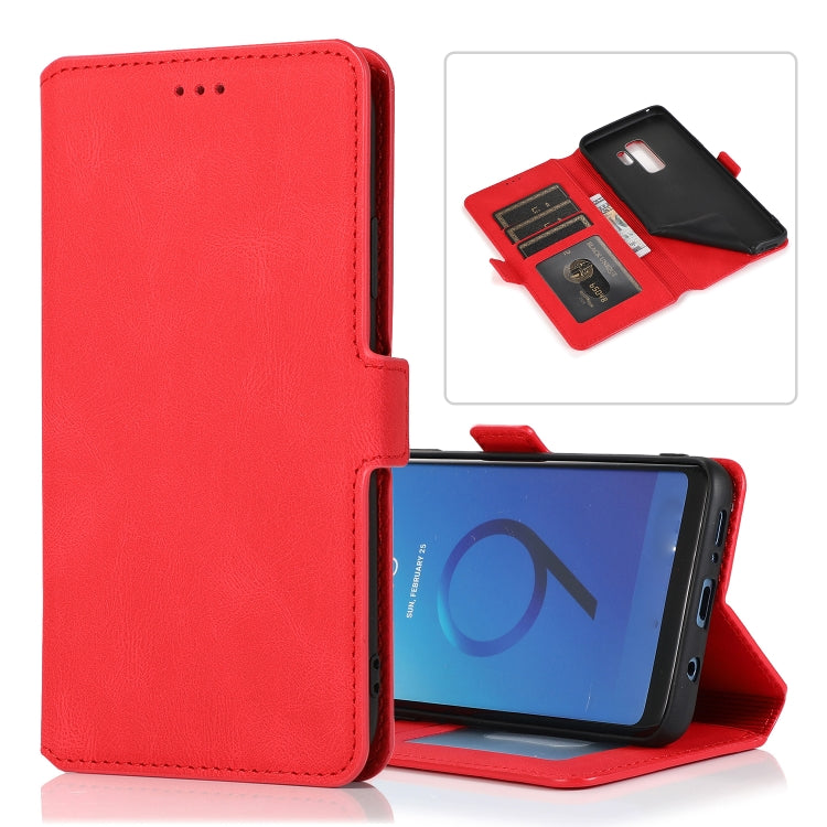 For Samsung Galaxy S9 Plus Retro Magnetic Closing Clasp Horizontal Flip Leather Case with Holder & Card Slots & Photo Frame & Wallet