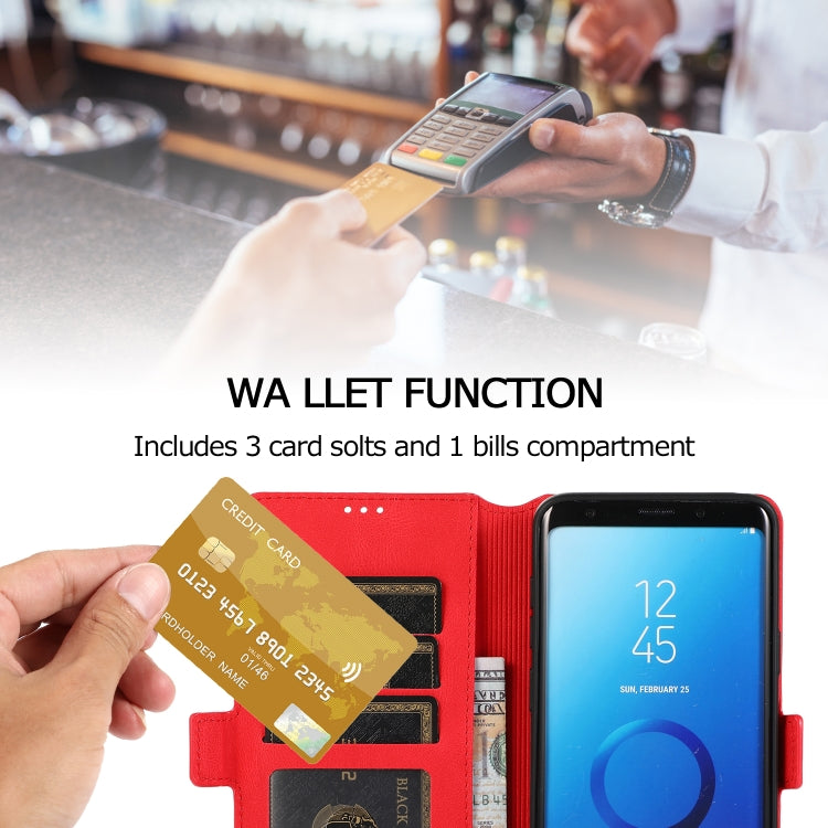 For Samsung Galaxy S9 Plus Retro Magnetic Closing Clasp Horizontal Flip Leather Case with Holder & Card Slots & Photo Frame & Wallet