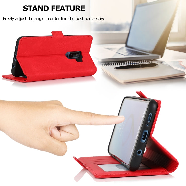 For Samsung Galaxy S9 Plus Retro Magnetic Closing Clasp Horizontal Flip Leather Case with Holder & Card Slots & Photo Frame & Wallet