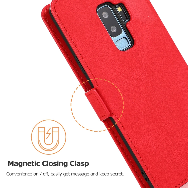 For Samsung Galaxy S9 Plus Retro Magnetic Closing Clasp Horizontal Flip Leather Case with Holder & Card Slots & Photo Frame & Wallet