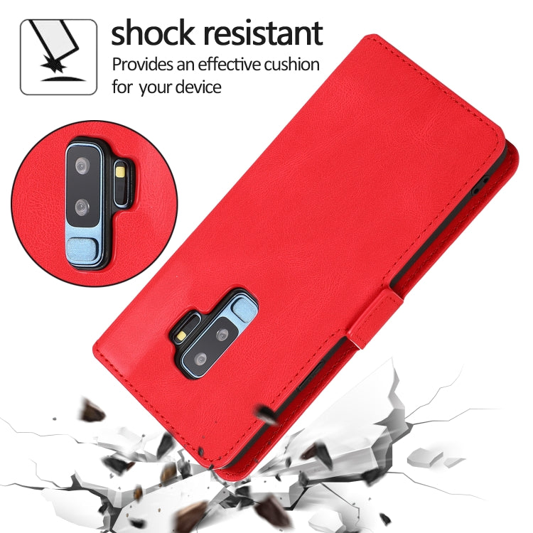 For Samsung Galaxy S9 Plus Retro Magnetic Closing Clasp Horizontal Flip Leather Case with Holder & Card Slots & Photo Frame & Wallet