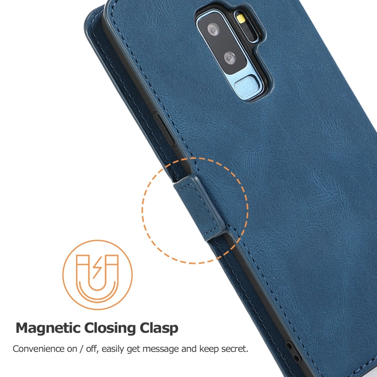 For Samsung Galaxy S9 Plus Retro Magnetic Closing Clasp Horizontal Flip Leather Case with Holder & Card Slots & Photo Frame & Wallet