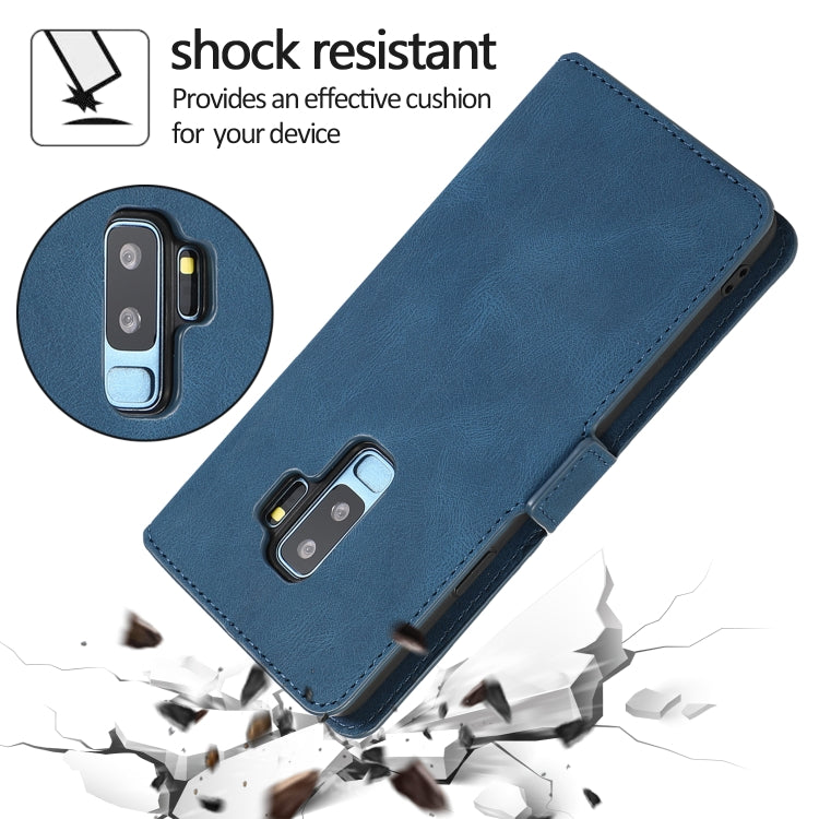 For Samsung Galaxy S9 Plus Retro Magnetic Closing Clasp Horizontal Flip Leather Case with Holder & Card Slots & Photo Frame & Wallet