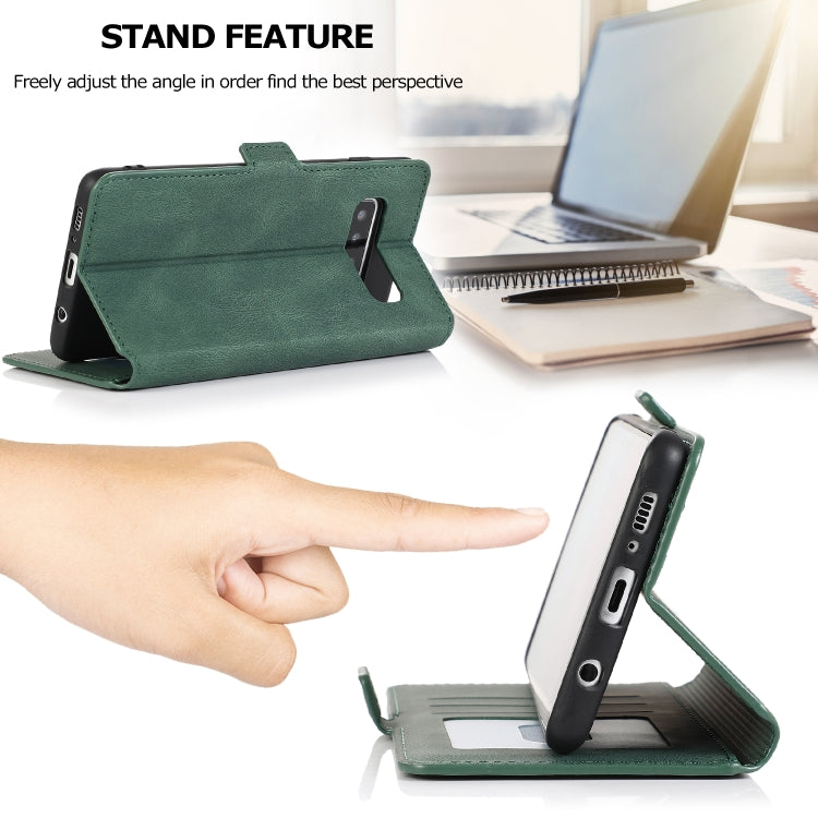 For Samsung Galaxy S10 Retro Magnetic Closing Clasp Horizontal Flip Leather Case with Holder & Card Slots & Photo Frame & Wallet
