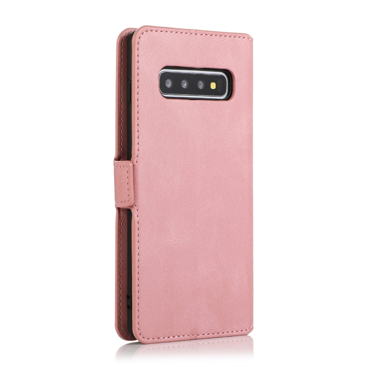 For Samsung Galaxy S10 Retro Magnetic Closing Clasp Horizontal Flip Leather Case with Holder & Card Slots & Photo Frame & Wallet