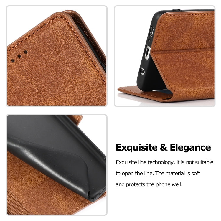 For Samsung Galaxy S10 Retro Magnetic Closing Clasp Horizontal Flip Leather Case with Holder & Card Slots & Photo Frame & Wallet