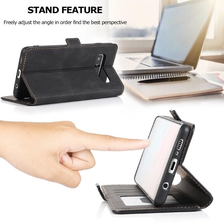 For Samsung Galaxy S10 Retro Magnetic Closing Clasp Horizontal Flip Leather Case with Holder & Card Slots & Photo Frame & Wallet