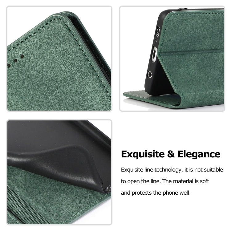 For Samsung Galaxy S10 Plus Retro Magnetic Closing Clasp Horizontal Flip Leather Case with Holder & Card Slots & Photo Frame & Wallet