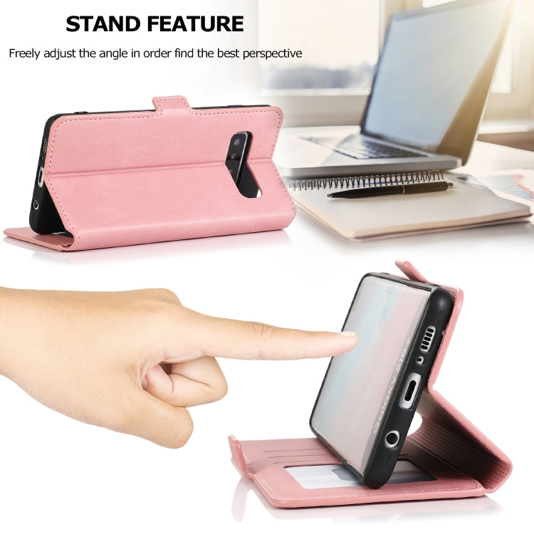 For Samsung Galaxy S10 Plus Retro Magnetic Closing Clasp Horizontal Flip Leather Case with Holder & Card Slots & Photo Frame & Wallet