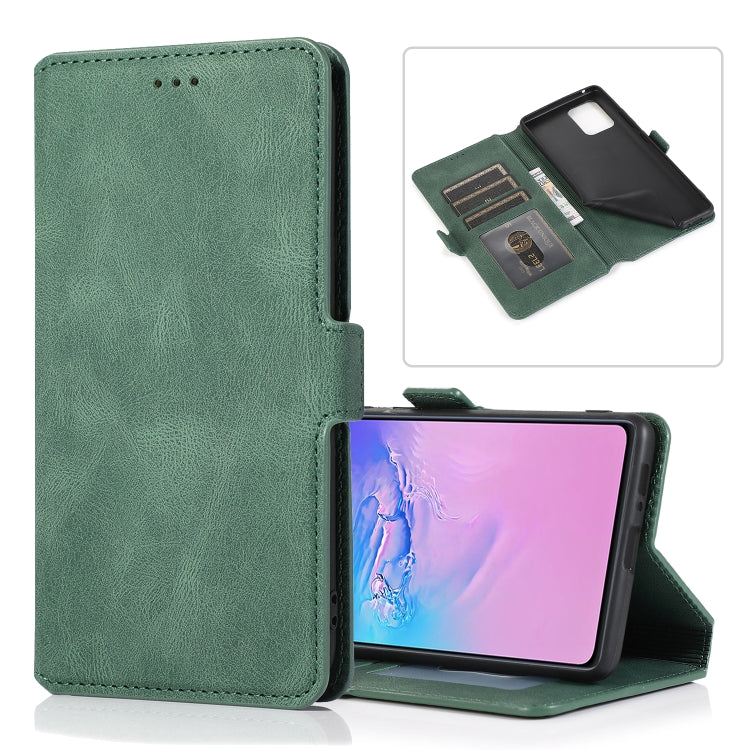 For Samsung Galaxy S10 Lite Retro Magnetic Closing Clasp Horizontal Flip Leather Case with Holder & Card Slots & Photo Frame & Wallet