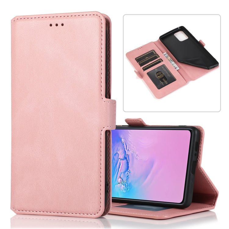 For Samsung Galaxy S10 Lite Retro Magnetic Closing Clasp Horizontal Flip Leather Case with Holder & Card Slots & Photo Frame & Wallet