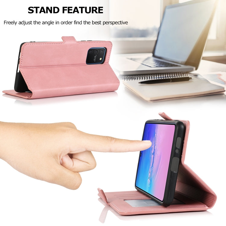 For Samsung Galaxy S10 Lite Retro Magnetic Closing Clasp Horizontal Flip Leather Case with Holder & Card Slots & Photo Frame & Wallet