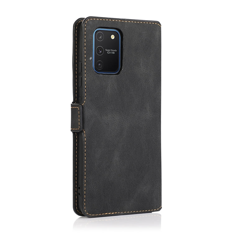 For Samsung Galaxy S10 Lite Retro Magnetic Closing Clasp Horizontal Flip Leather Case with Holder & Card Slots & Photo Frame & Wallet
