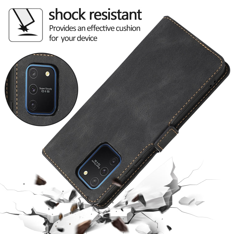 For Samsung Galaxy S10 Lite Retro Magnetic Closing Clasp Horizontal Flip Leather Case with Holder & Card Slots & Photo Frame & Wallet