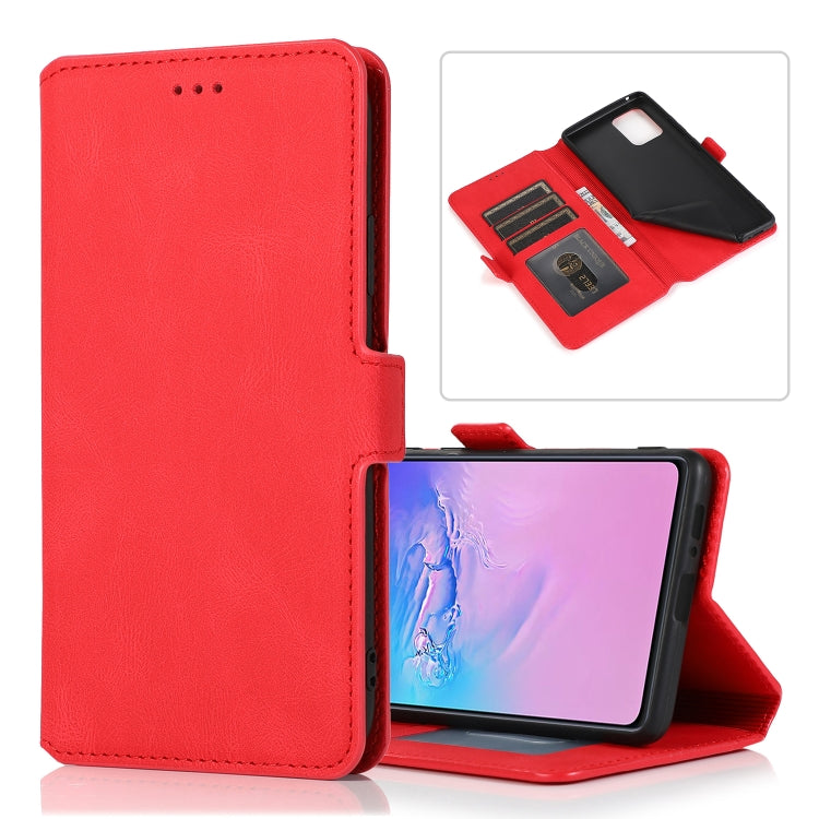 For Samsung Galaxy S10 Lite Retro Magnetic Closing Clasp Horizontal Flip Leather Case with Holder & Card Slots & Photo Frame & Wallet