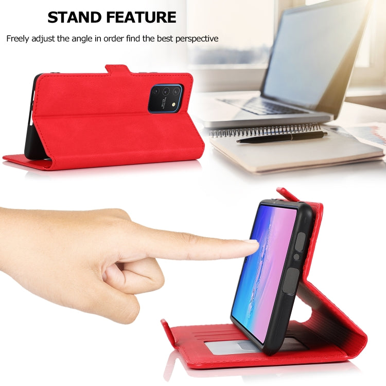 For Samsung Galaxy S10 Lite Retro Magnetic Closing Clasp Horizontal Flip Leather Case with Holder & Card Slots & Photo Frame & Wallet