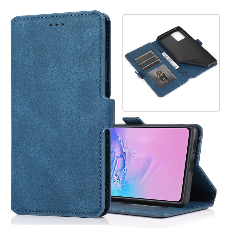 For Samsung Galaxy S10 Lite Retro Magnetic Closing Clasp Horizontal Flip Leather Case with Holder & Card Slots & Photo Frame & Wallet