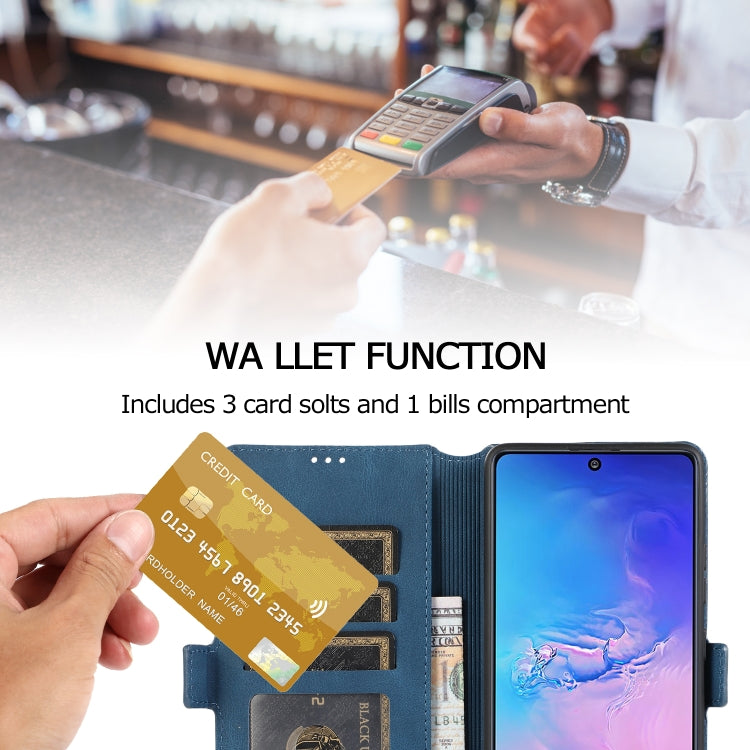 For Samsung Galaxy S10 Lite Retro Magnetic Closing Clasp Horizontal Flip Leather Case with Holder & Card Slots & Photo Frame & Wallet