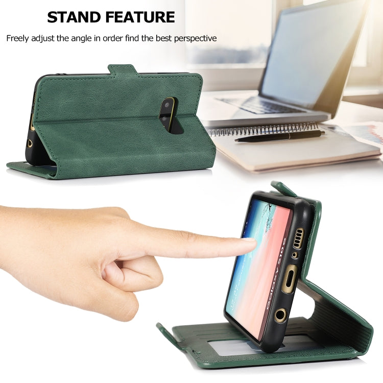 For Samsung Galaxy S10e Retro Magnetic Closing Clasp Horizontal Flip Leather Case with Holder & Card Slots & Photo Frame & Wallet