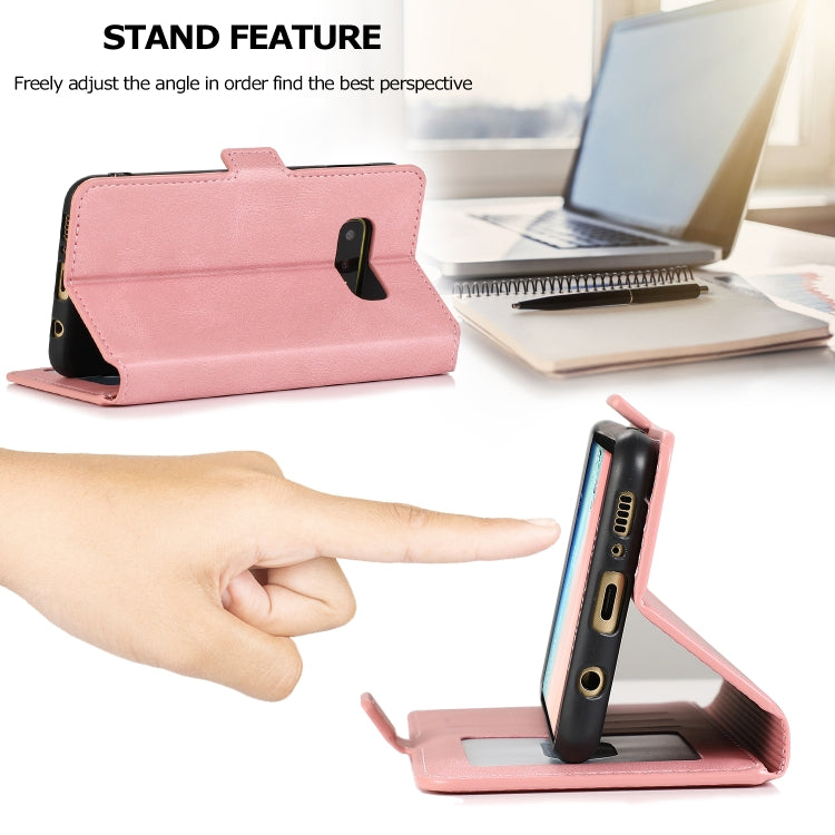 For Samsung Galaxy S10e Retro Magnetic Closing Clasp Horizontal Flip Leather Case with Holder & Card Slots & Photo Frame & Wallet