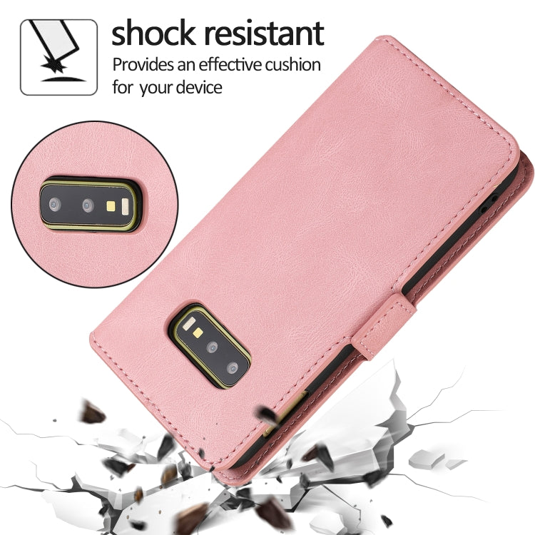 For Samsung Galaxy S10e Retro Magnetic Closing Clasp Horizontal Flip Leather Case with Holder & Card Slots & Photo Frame & Wallet
