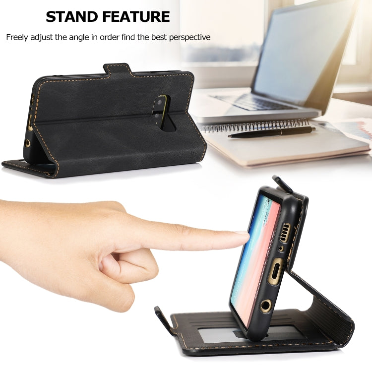 For Samsung Galaxy S10e Retro Magnetic Closing Clasp Horizontal Flip Leather Case with Holder & Card Slots & Photo Frame & Wallet