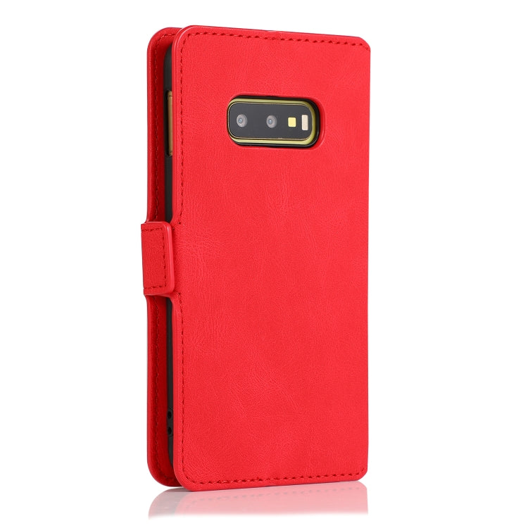 For Samsung Galaxy S10e Retro Magnetic Closing Clasp Horizontal Flip Leather Case with Holder & Card Slots & Photo Frame & Wallet