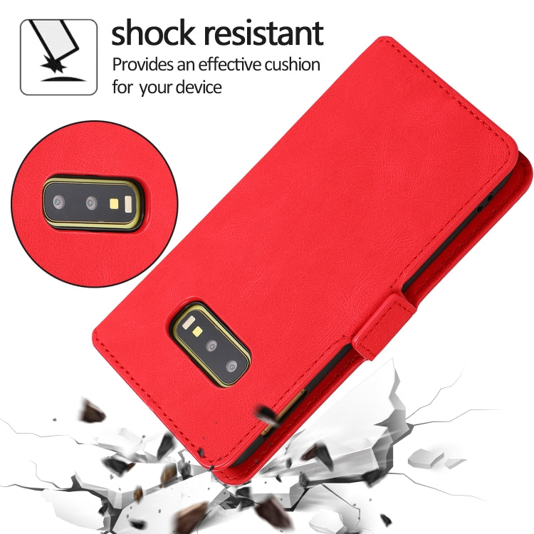 For Samsung Galaxy S10e Retro Magnetic Closing Clasp Horizontal Flip Leather Case with Holder & Card Slots & Photo Frame & Wallet