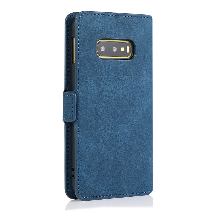 For Samsung Galaxy S10e Retro Magnetic Closing Clasp Horizontal Flip Leather Case with Holder & Card Slots & Photo Frame & Wallet