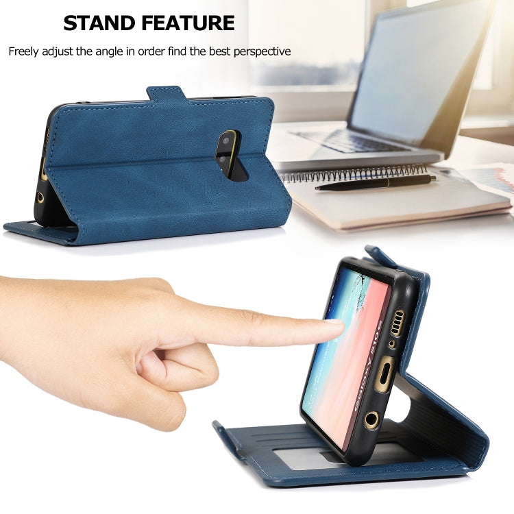 For Samsung Galaxy S10e Retro Magnetic Closing Clasp Horizontal Flip Leather Case with Holder & Card Slots & Photo Frame & Wallet