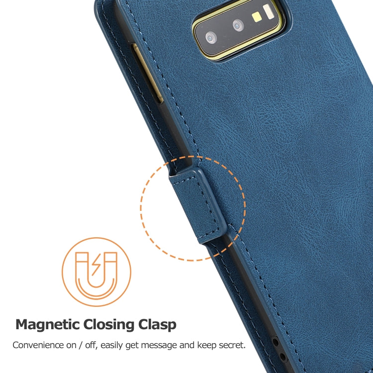 For Samsung Galaxy S10e Retro Magnetic Closing Clasp Horizontal Flip Leather Case with Holder & Card Slots & Photo Frame & Wallet