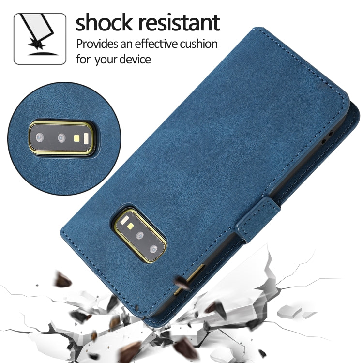 For Samsung Galaxy S10e Retro Magnetic Closing Clasp Horizontal Flip Leather Case with Holder & Card Slots & Photo Frame & Wallet