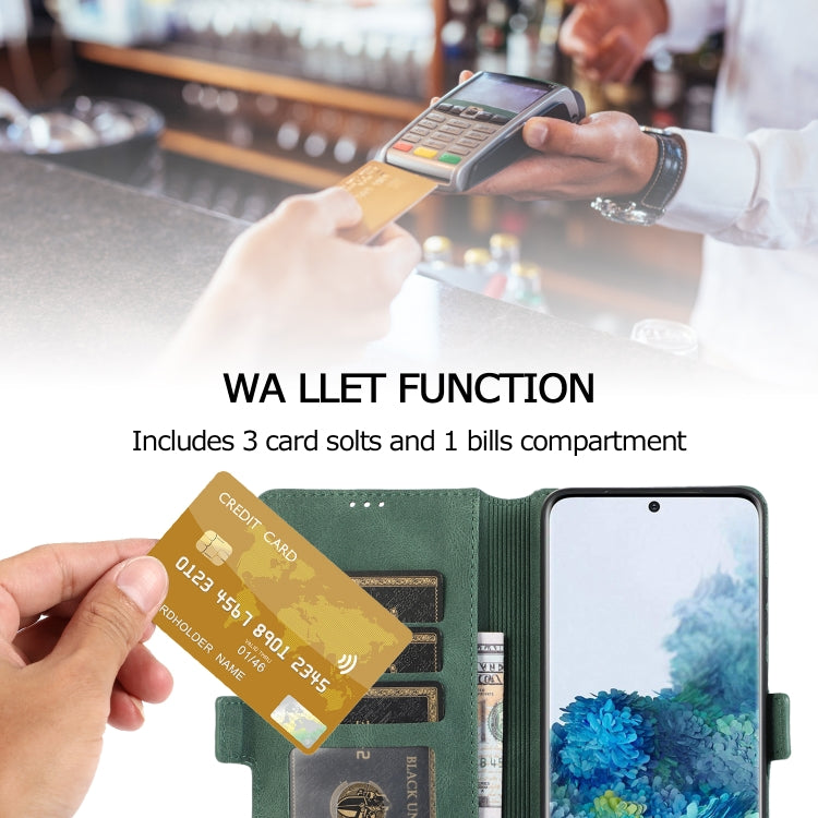 For Samsung Galaxy S20  5G Retro Magnetic Closing Clasp Horizontal Flip Leather Case with Holder & Card Slots & Photo Frame & Wallet