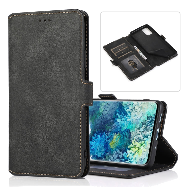 For Samsung Galaxy S20  5G Retro Magnetic Closing Clasp Horizontal Flip Leather Case with Holder & Card Slots & Photo Frame & Wallet