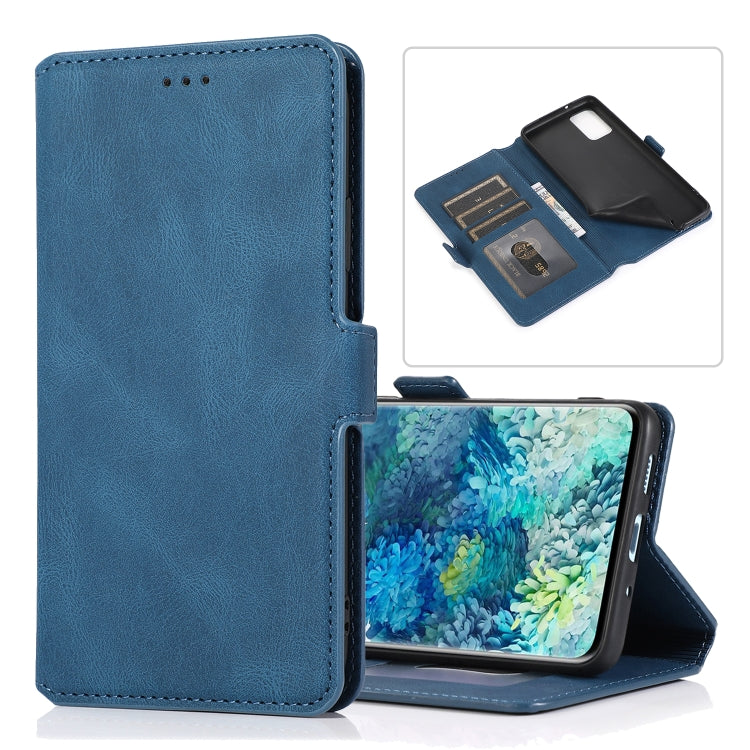 For Samsung Galaxy S20  5G Retro Magnetic Closing Clasp Horizontal Flip Leather Case with Holder & Card Slots & Photo Frame & Wallet