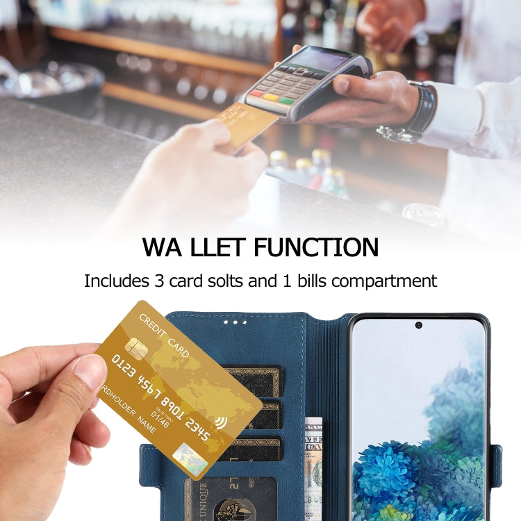 For Samsung Galaxy S20  5G Retro Magnetic Closing Clasp Horizontal Flip Leather Case with Holder & Card Slots & Photo Frame & Wallet