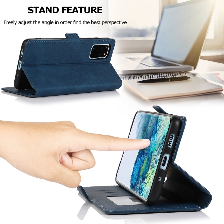 For Samsung Galaxy S20  5G Retro Magnetic Closing Clasp Horizontal Flip Leather Case with Holder & Card Slots & Photo Frame & Wallet